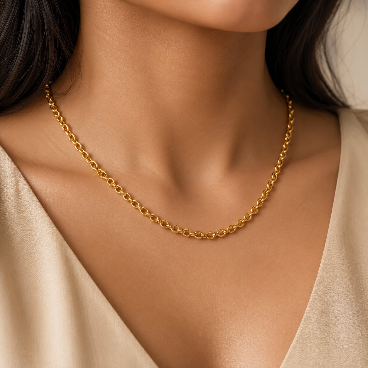 Elegant Gold Chain Necklace - Image 3