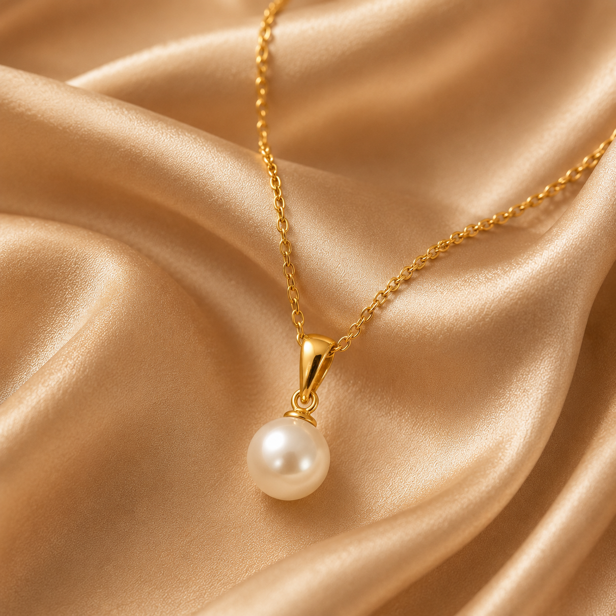 Pearl Drop Pendant Necklace - Image 6