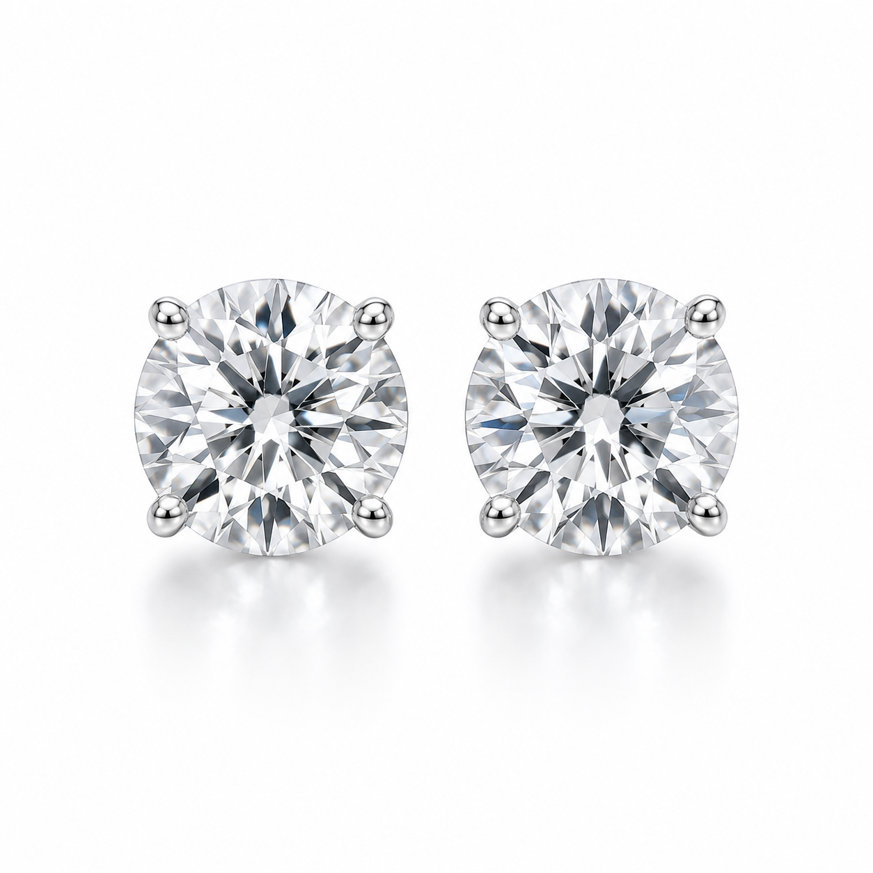 Sparkle Diamond Stud Earrings